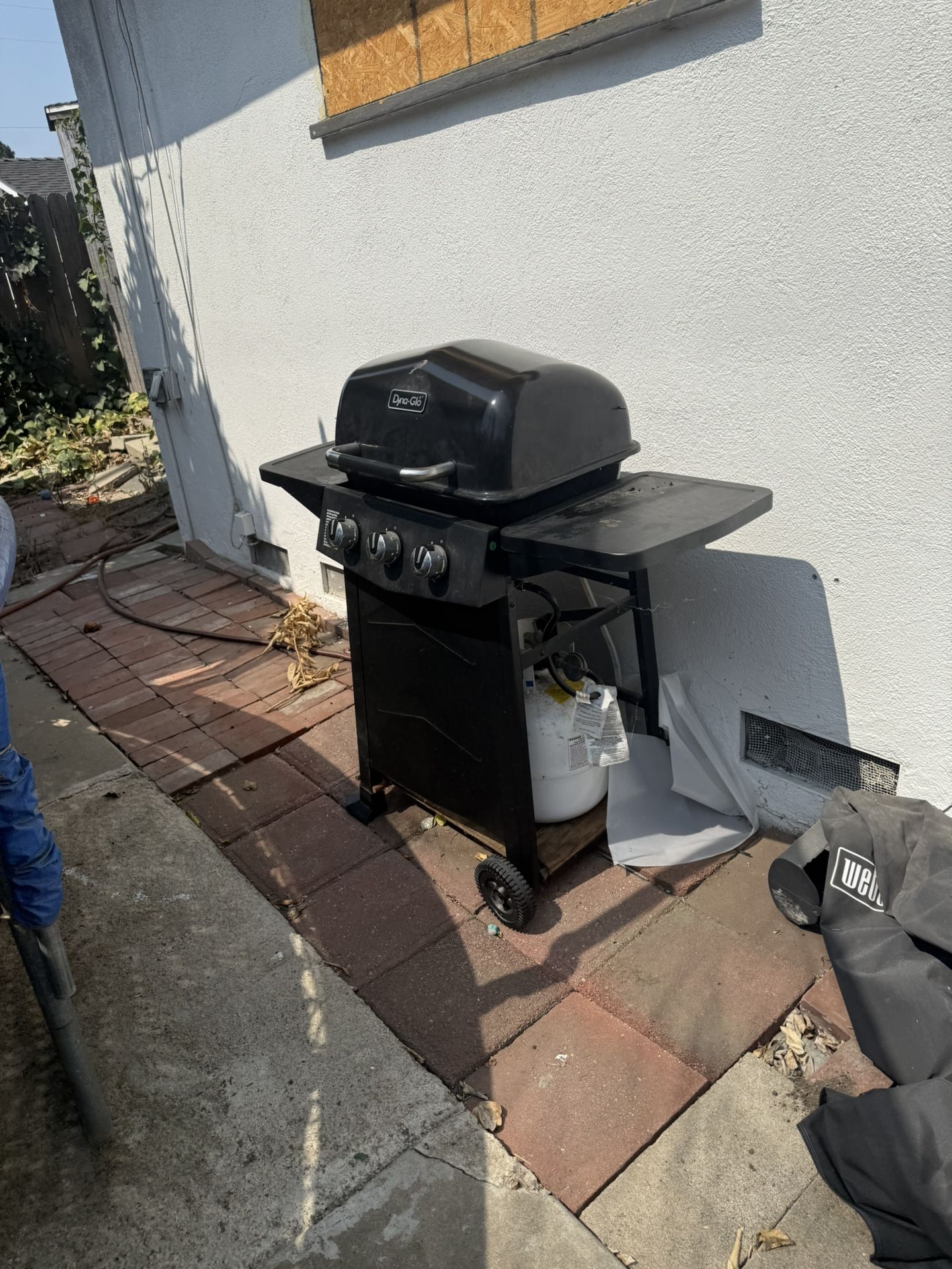 Grill And Trampoline