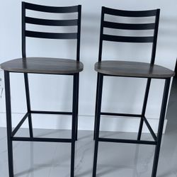 Set of 2 counter stools (industrial)