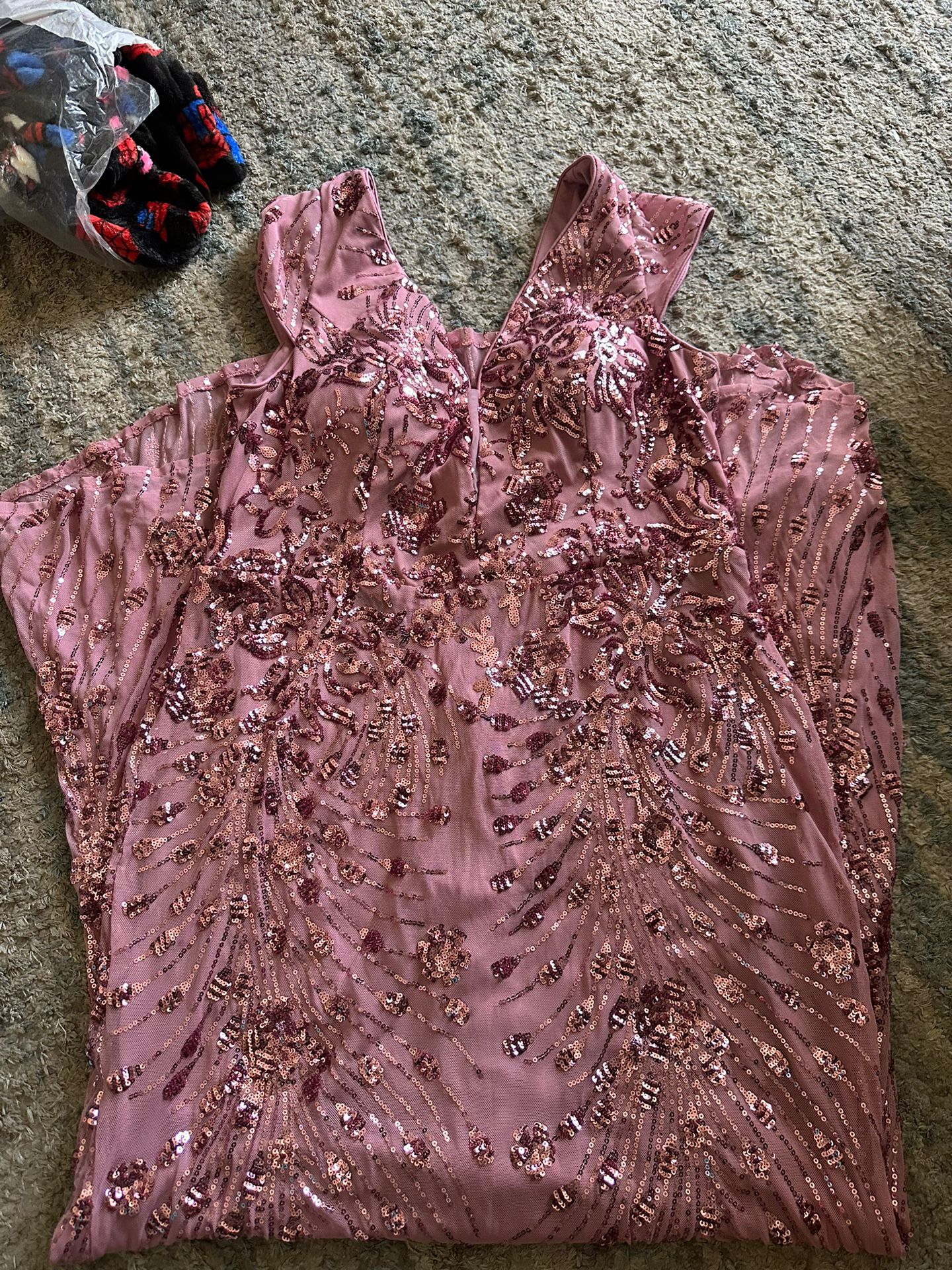 Pink Sequence Dress Xl