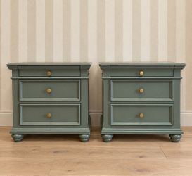 Sage Green Nightstand set