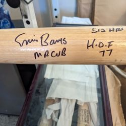 Ernie Banks Authentic Signed Bat