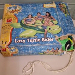 Giant Lazy Turtle Swimming Pool Ride On Inflatable Float