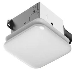 Commercial Electric 50 CFM Ceiling Mount Room Side Installation Bathroom Exhaust Fan with Adjustable Color Temperature LED and Night Light