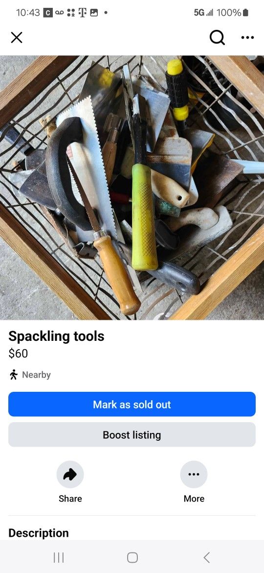 Spackling Tools