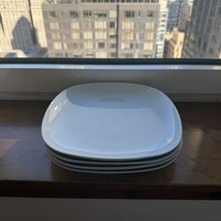 IKEA 365+ White Dinner Plates (Set of 4)