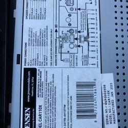 Car Screen By Jensen Model Car 110X