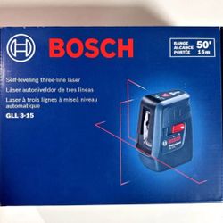 Laser Level Bosch Red 50ft Self Leveling Indoor Line cross GLL3-15
