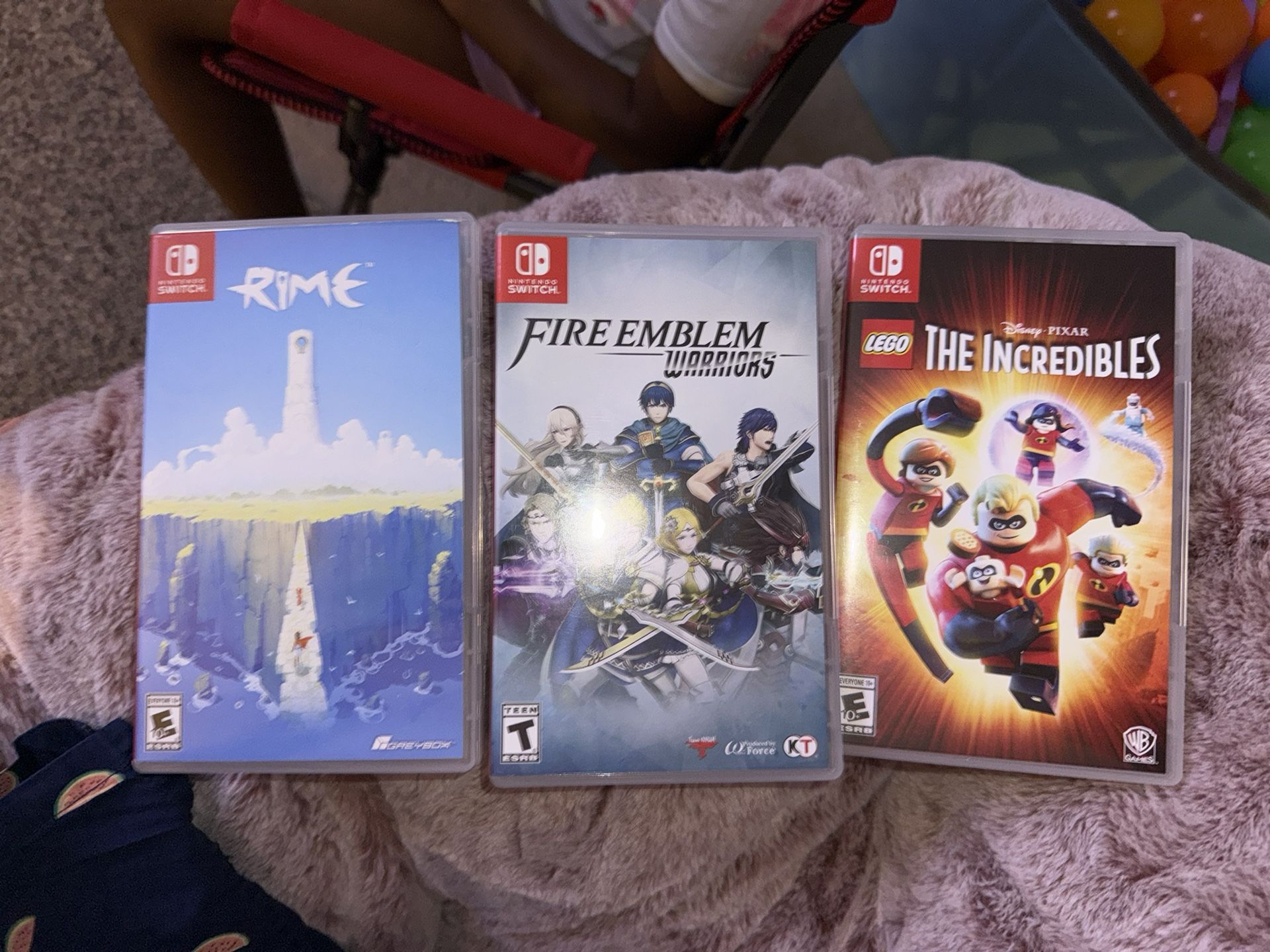 Fire Emblem Warriors, Lego The Incredibles, Rime Nintendo Switch Games