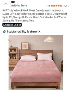 ☁️ BREATHABLE Luxe Velvet Fitted Sheet - All-Season Comfort! (Queen)