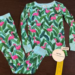 New Kids Little Sleepies Flamingo Pajama Set size 5/6