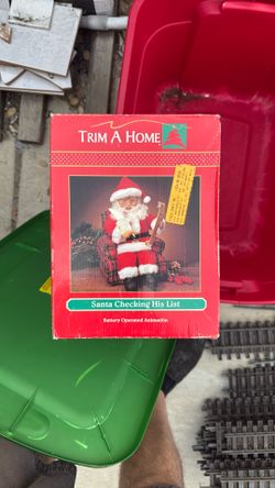 Santa Checking His List Trim A Home Xmas Christmas Animation 