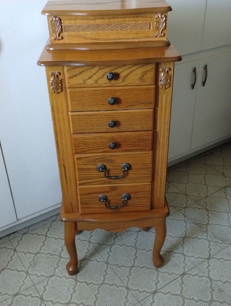 Vintage Jewelry Armoire $30