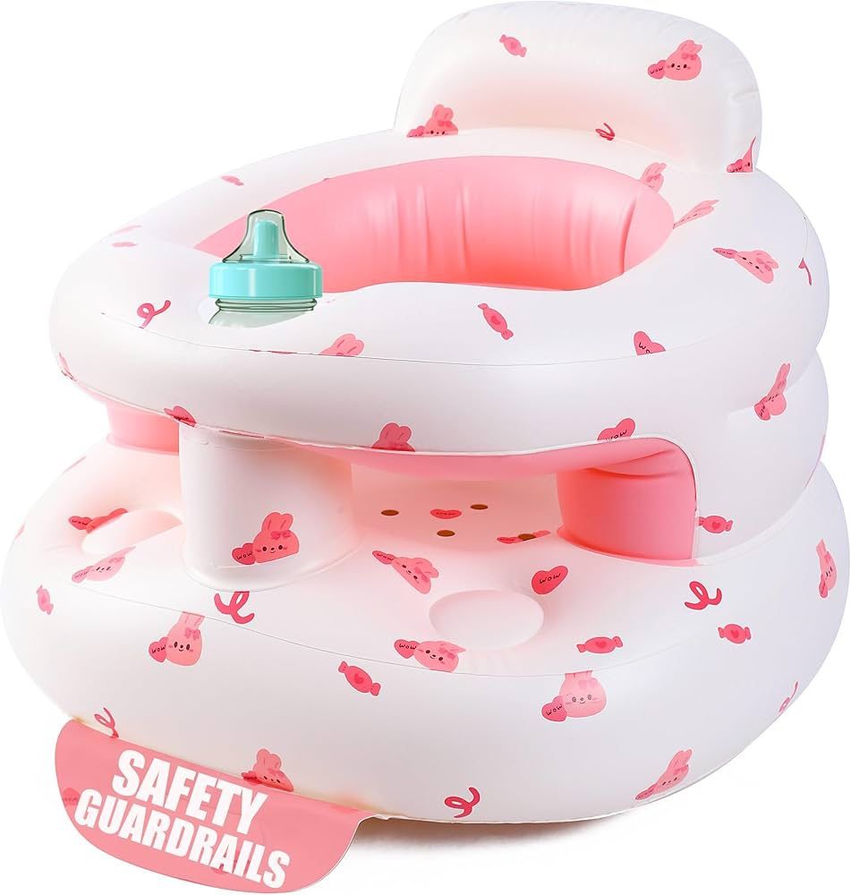 Upgraded Inflatable Baby Seat 3-36M – Sit Me Up Floor Chair w/ Pump