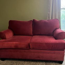 Red Loveseat