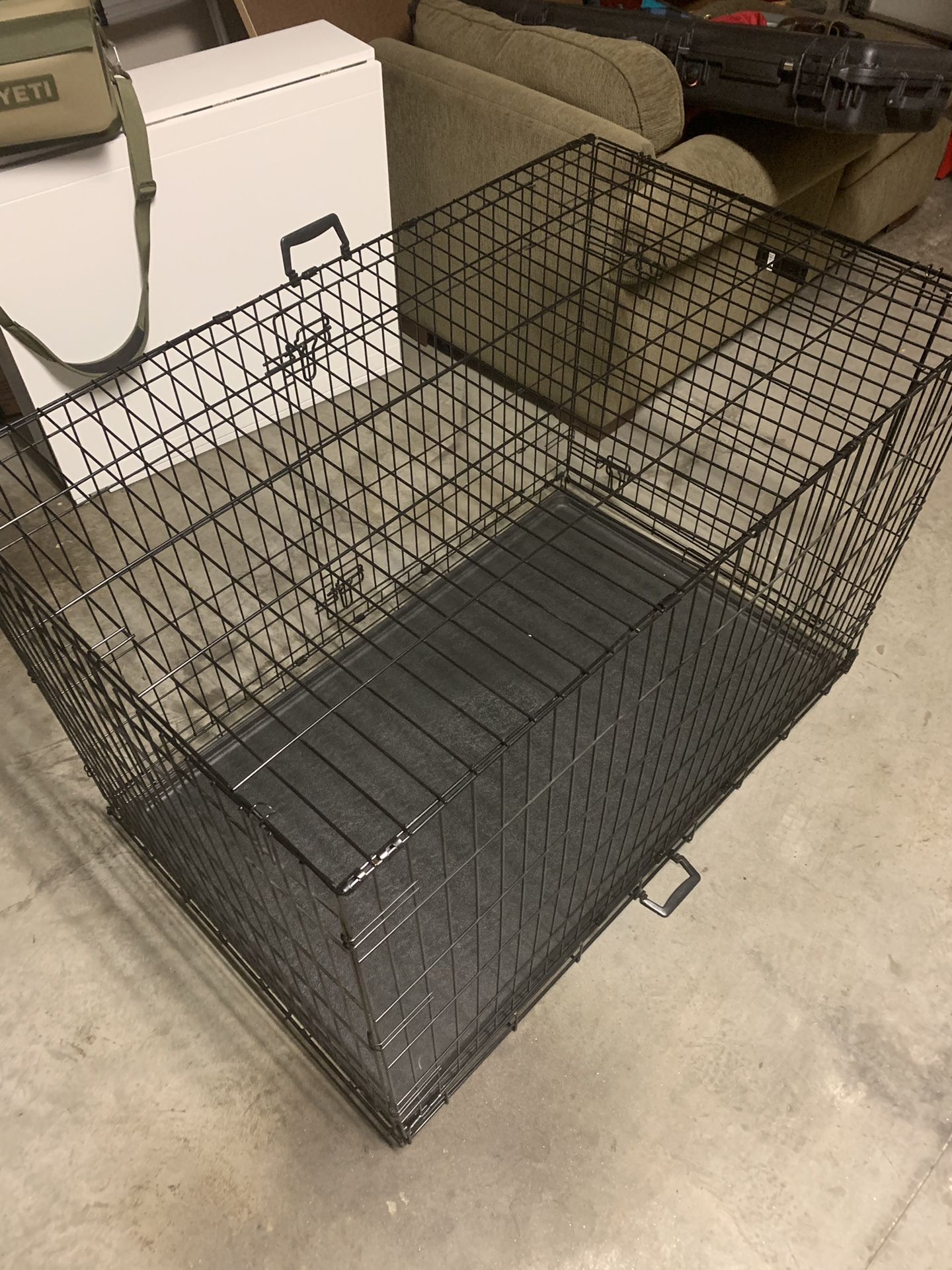 XL Double Door Dog Crate - Collapsable