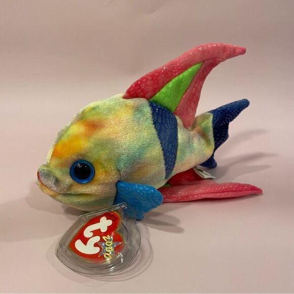 Aruba The Fish 2000 Ty Original Beanie Baby Excellent Used Condition NWT 7” long