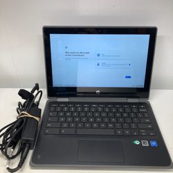 HP Chromebook X360 11 G3 EE Intel Celeron 4GB RAM 32GB SSD Touchscreen Laptop with Charger