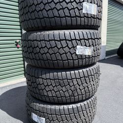 (4) 33x12.50R20 Bfgoodrich All Terrain 
