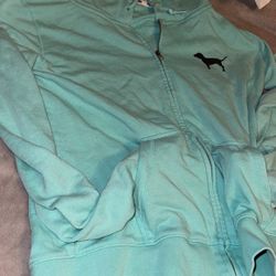 Aqua Color Victoria Secret Hoodie Sweater Size M