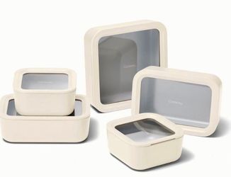 Caraway 5 piece of glass food storage containers