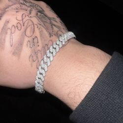 Vvs1 Lab Grown 8mm Bracelet 