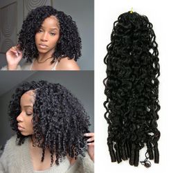 Miracle Knots Human Crochet Hair Burmese Curly 120G 100Strands 20Inch NC NEW