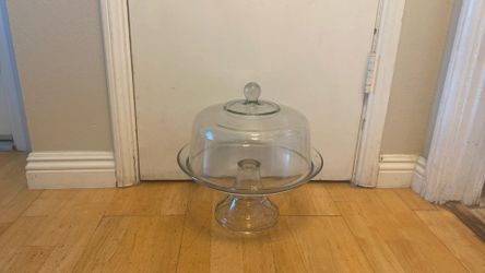 Glass Cake Container 