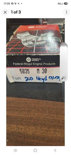 Ford Pinto 2.0 4 Cylinder New Old Stock Main Bearing Set .030 Under. 35th Ave And McDowell Phx