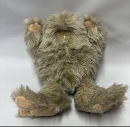 Vintage 1985 Beeple Bigfoot Yeti Plush Light Up Nose