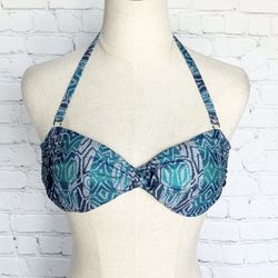 Bikini Top 🌺Hurley Women’s Twist Bandeau Swim Top Sz(XS) “New” 🔥$35 Off🔥