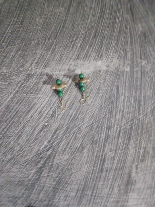 Natural Dongling Jade Stone Beads Flower Designs Drop Earrings,Long Dainty 14K Yellow Gold Plated Crystal Aventurine Quartz Gemstone Dangle Earrings J