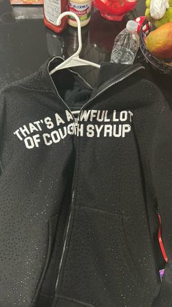 Awful lot of cough syrup sweater spark size L