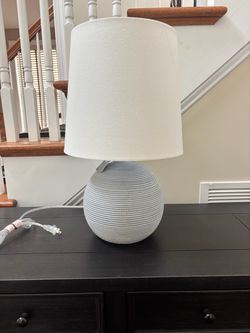 Kirkland’s table lamp with light blue base NWT