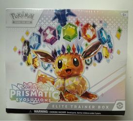Pokemon Scarlet & Violet Prismatic Evolutions Elite Trainer Box