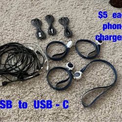 iPhone  chargers  -  $5  each