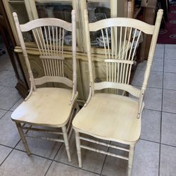 Two Wooden chairs