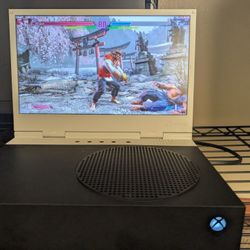 Xbox Series S LCD Screen Attached To Console 