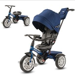 Sequin blue Bentley 6 in 1 Stroller Trike