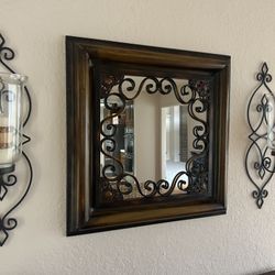 Mirror & Candle Holders 