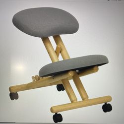 Kneeling Chair with Backed Adjustable Height Ergonomic and Wheels