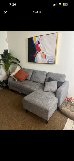 Grey sofa bed