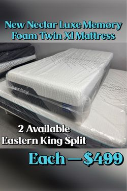 New Nectar Luxe Memory Foam Twin XL Mattress