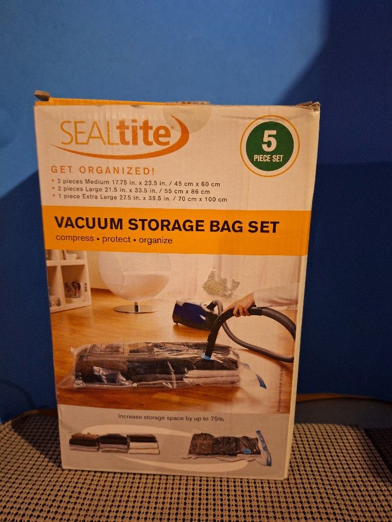 Seal lite 5 Piece Vacuum Storage Bag Set-$20.00