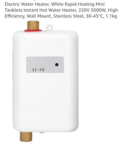 Electric water heater, new