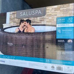 New in box Bestway SaluSpa St Mortiz AirJet Inflatable Hot Tub for Up to 7 Adults 85in x 28in