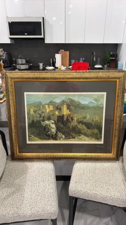 🖼️ Vintage Signed & Numbered Art Print – Moorish Horseman Landscape Scene (1981) 🖼️