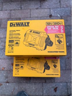 Dewalt light with battery and charger