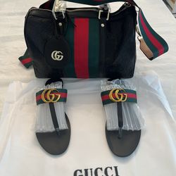 Designer Speedy Short And Long Straps&matching Sandals Size8.5-9