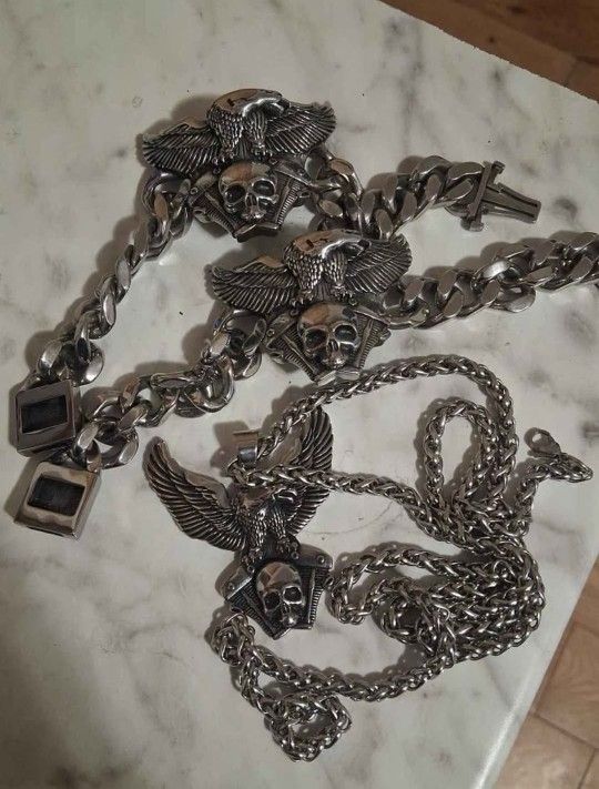Biker Jewelry Set.