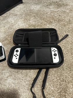 Nintendo Switch OLED White with Carrying Case